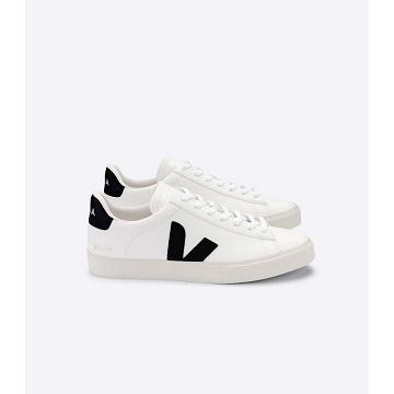 Veja CAMPO CHROMEFREE Women's Low Tops Sneakers White/Black | CA 592LIS